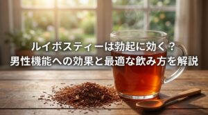ルイボスティーは勃起に効く？男性機能への効果と最適な飲み方を解説